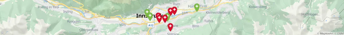 Map view for Pharmacies emergency services nearby Aldrans (Innsbruck  (Land), Tirol)